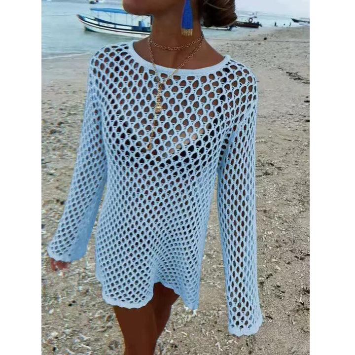 Damen Netz-Strandkleid Drune