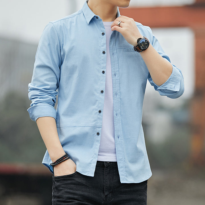 Herren Leichte Denim‑Hemdjacke im Overshirt‑Schnitt Drune