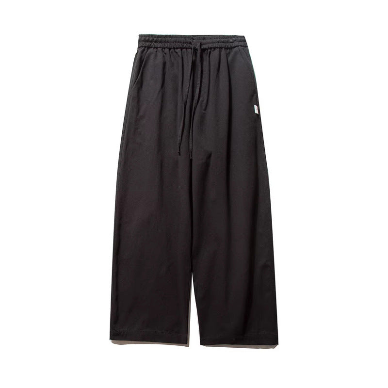 Unisex Weite Culotte-Hose mit elastischem Bund und Kordelzug Drune