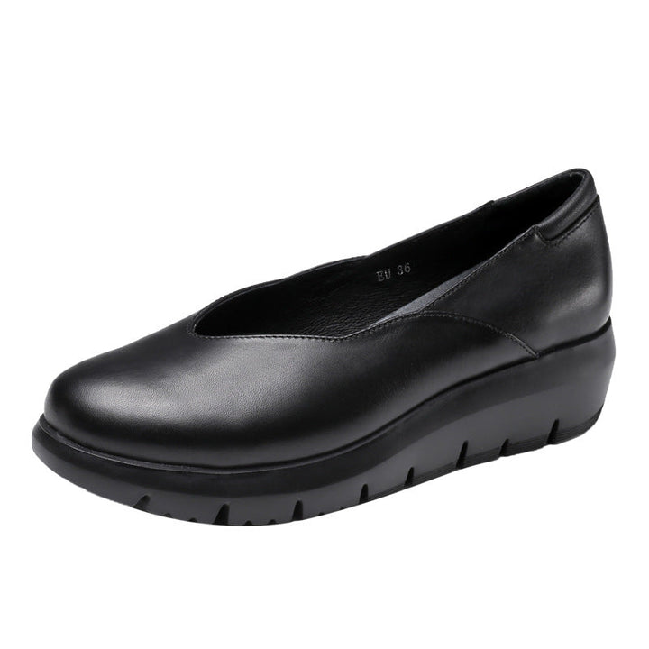 Damen Bequeme Wedgeslipper mit gepolstertem Innensohle und rutschfester Sohle Drune