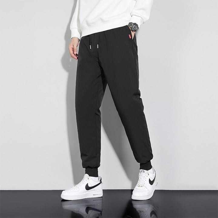 Herren Gerade geschnittene Jogginghose mit Tunnelzug, Seitentaschen & elastischem Bund Drune