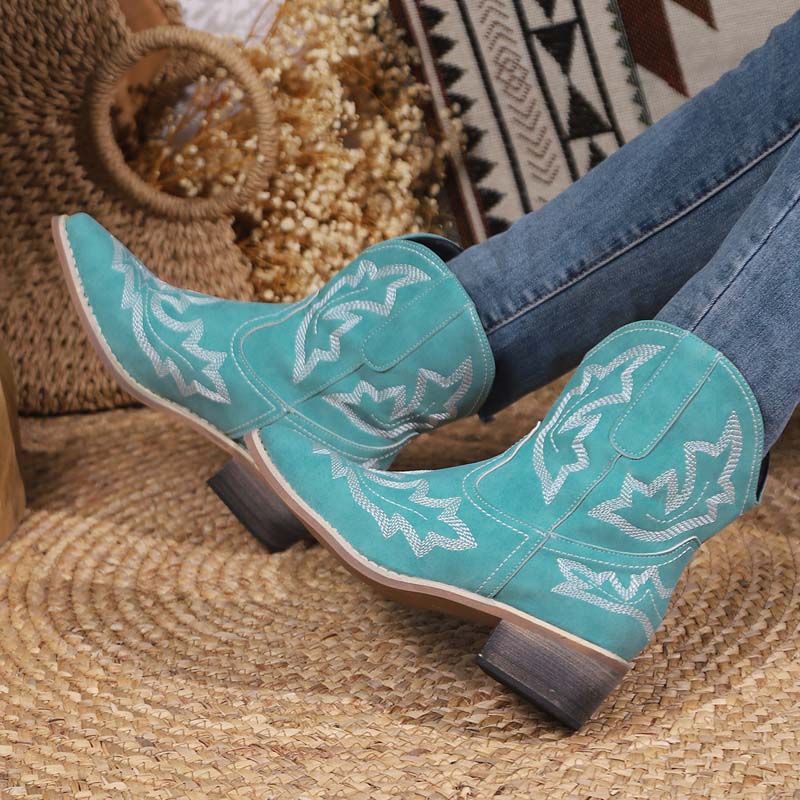 Drune | Vintage Bestickte Stiefel