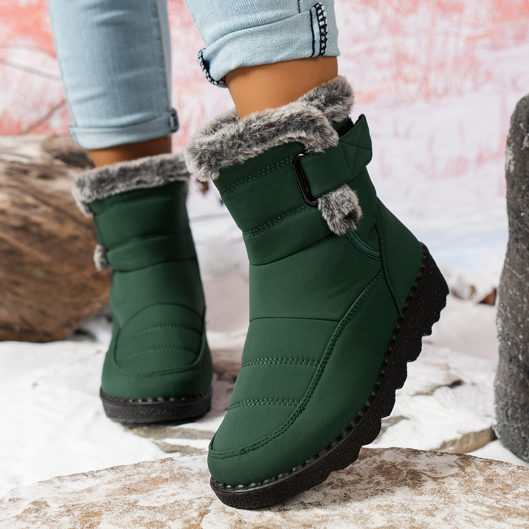Damen Winterboots mit warmem Fleece-Futter und rutschfester Sohle Drune