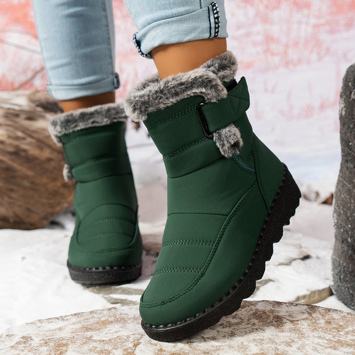 Damen Winterboots mit warmem Fleece-Futter und rutschfester Sohle Drune