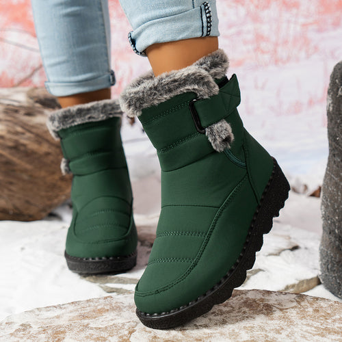 Damen Winterboots mit warmem Fleece-Futter und rutschfester Sohle Drune