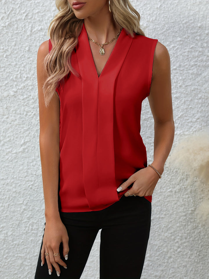 Frauen elegante plissierte Bluse Drune