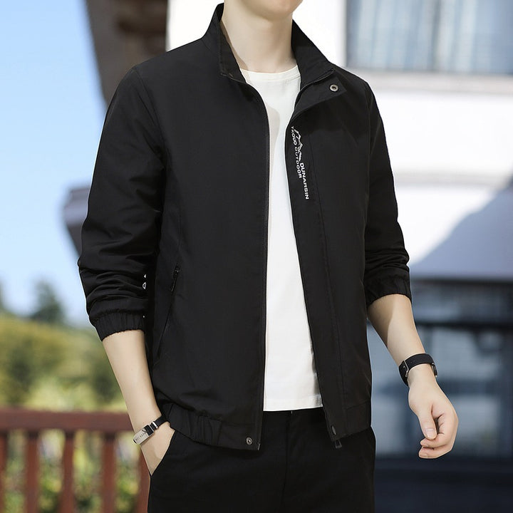 Herren Leichte Outdoorjacke mit hohen Kragen Drune