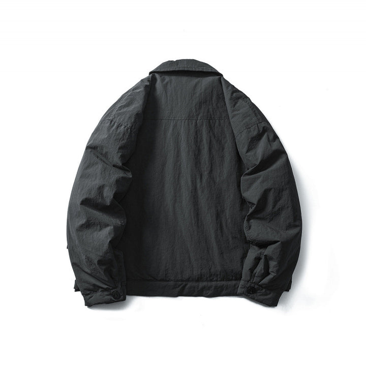 Herren Leichte Oversize-Fieldjacke im Workwear-Stil mit Hemdkragen und Knopfverschluss Drune