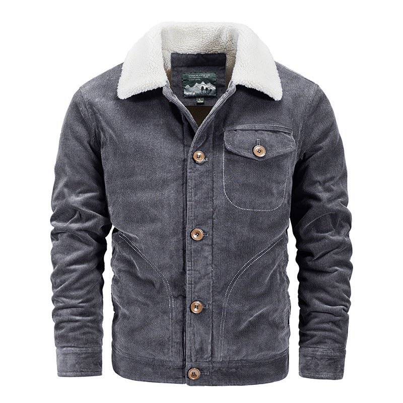 Herren Modische Cordjacke Drune