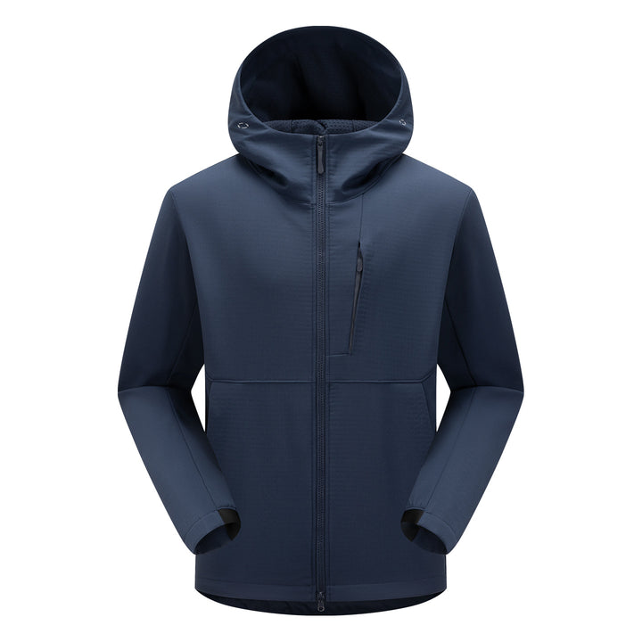 Herren Softshell-Funktionsjacke mit Wattierung, Kapuze & Zwei-Wege-Reißverschluss Drune