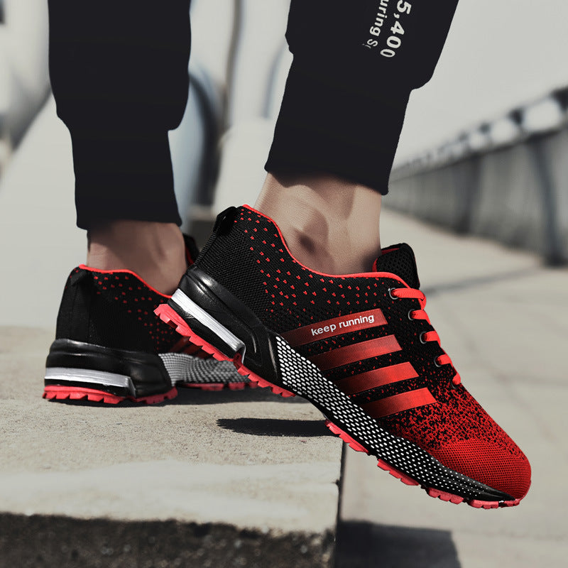 Herren leichte atmungsaktive Lauf‑ und Trail‑Sneaker mit verstärkter Fersendämpfung und griffiger Outdoorlaufsohle Drune