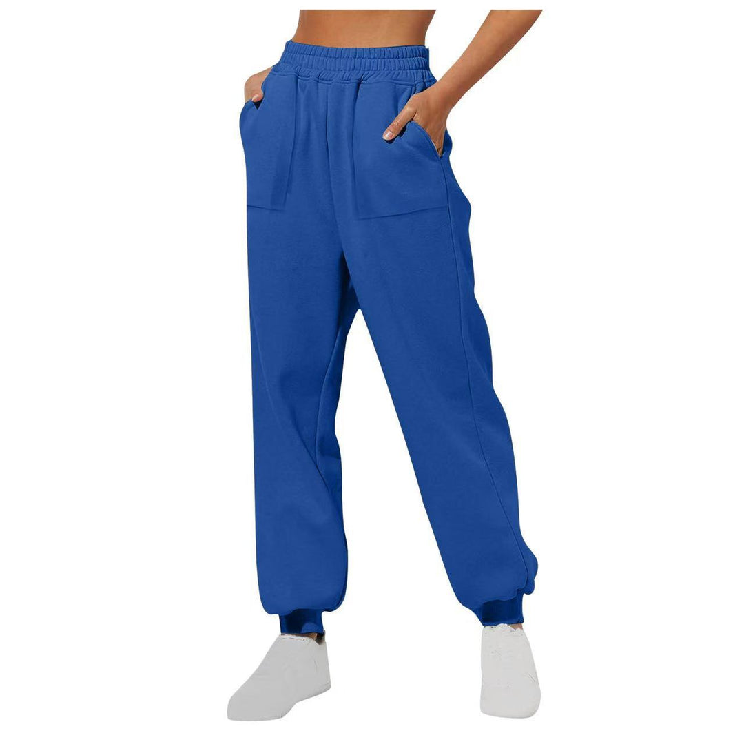 Damen lässige Freizeithose mit hohem Bund Drune