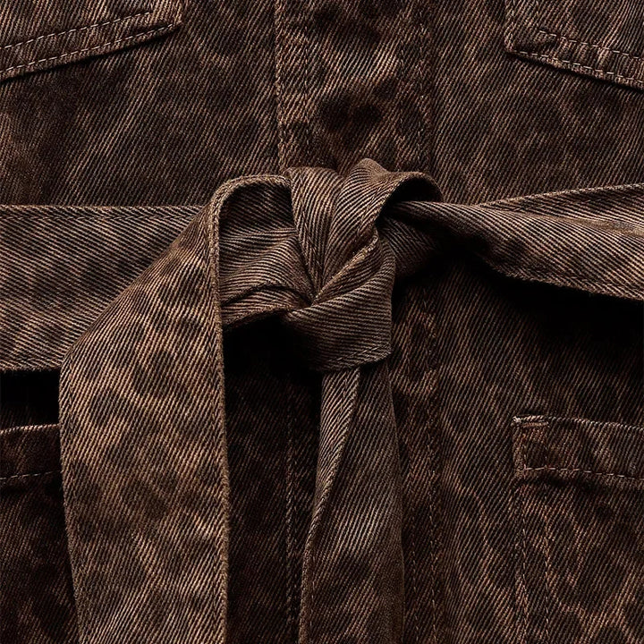 Damen Modische Jacke mit Tiermuster Drune