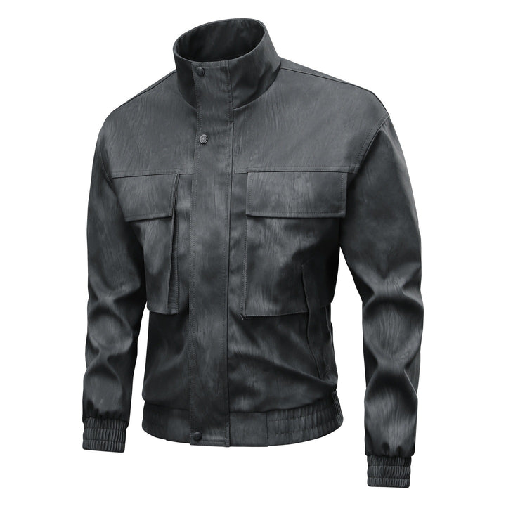 Herren Modische Übergangsjacke mit praktischem Stehkragen Drune