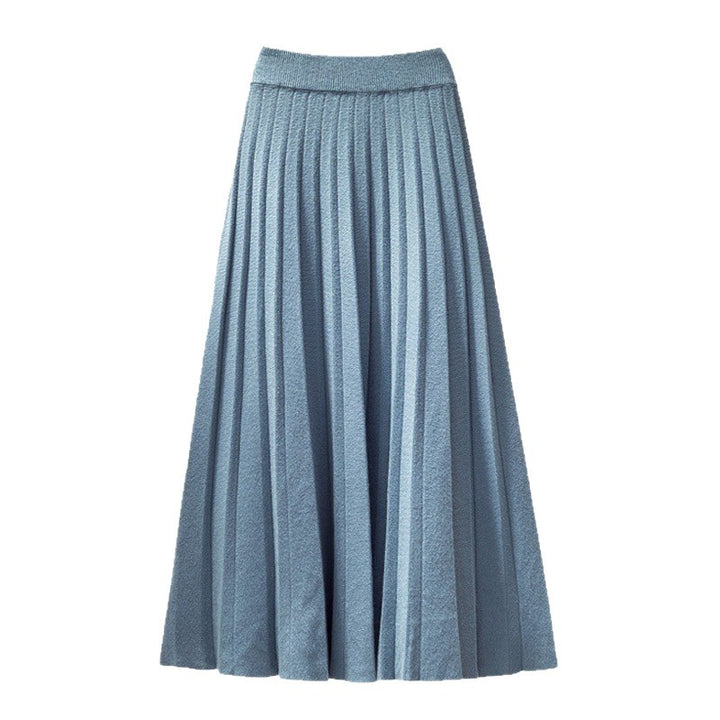 Damen Plissee Midirock Drune