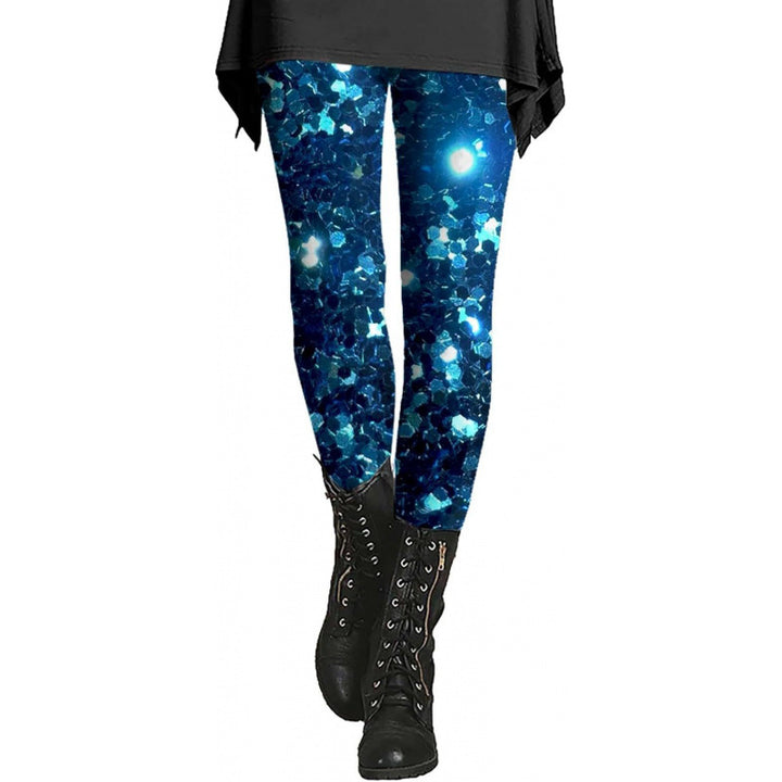 Damen Gemusterte Weihnachtsleggings Drune