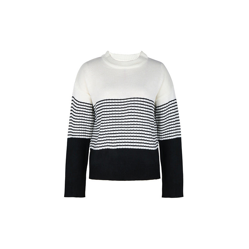 Drune | Gestreifter Strickpullover Für Bequeme Outfits