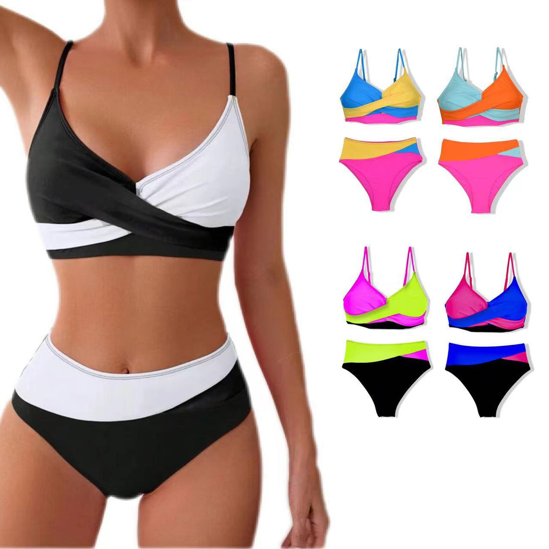 Damen Bunt gemusterter Sport-Bikini Drune