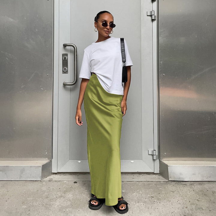 Damen Elegante Midi-Rock Drune