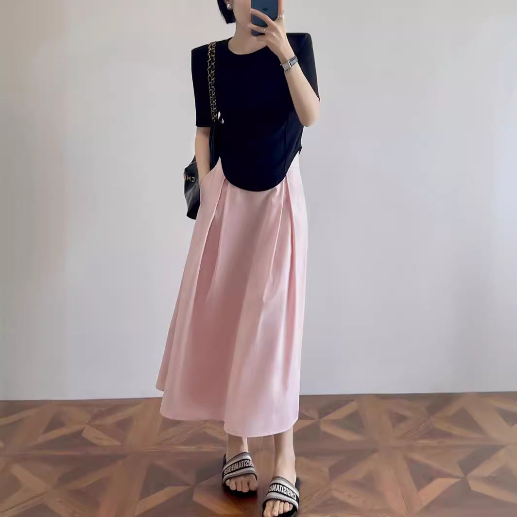 Damen Elegante und lässige Midi-Bluse mit Knopfdetail Drune