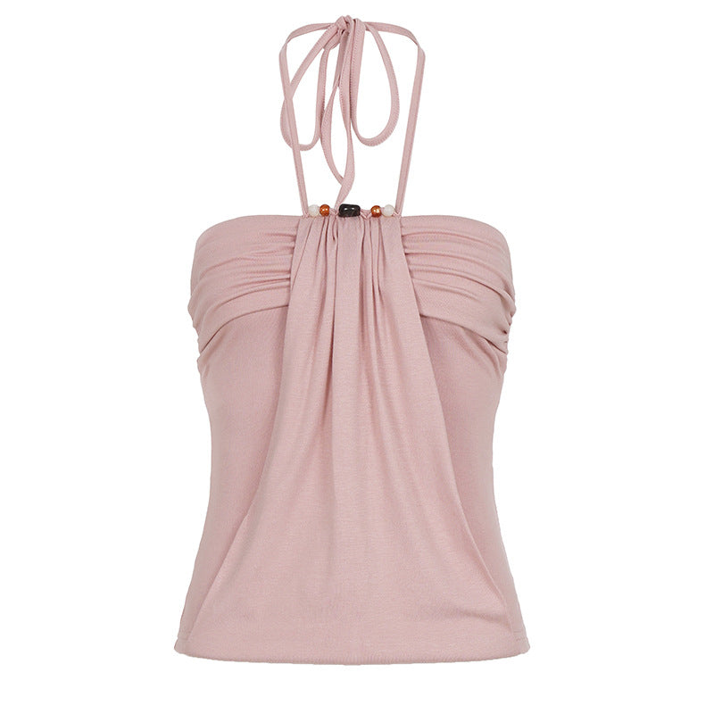 Damen stylisches Bandeau-Top mit eleganten Knotendetails Drune
