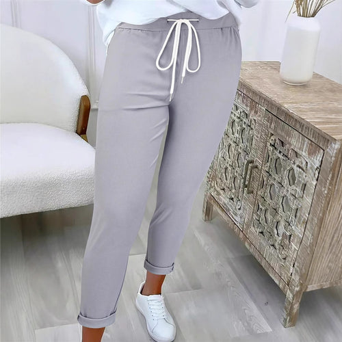 Damen Komfortable Freizeithose mit elastischem Bund Drune