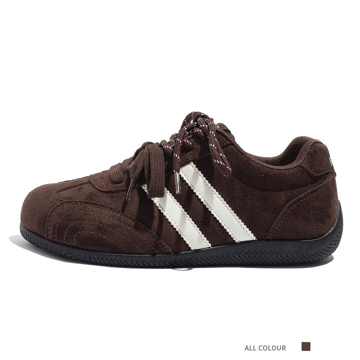 Damen Sportliche Sneaker mit rutschfester Gummisohle und weichem Wildleder-Obermaterial Drune