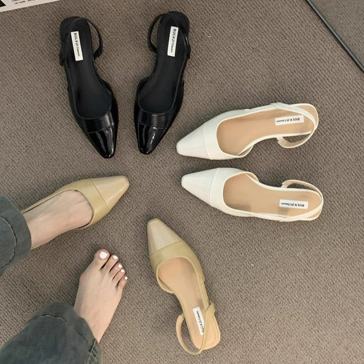 Damen Slingback-Pumps mit spitzem Zehenbereich und schickem Riemen Drune