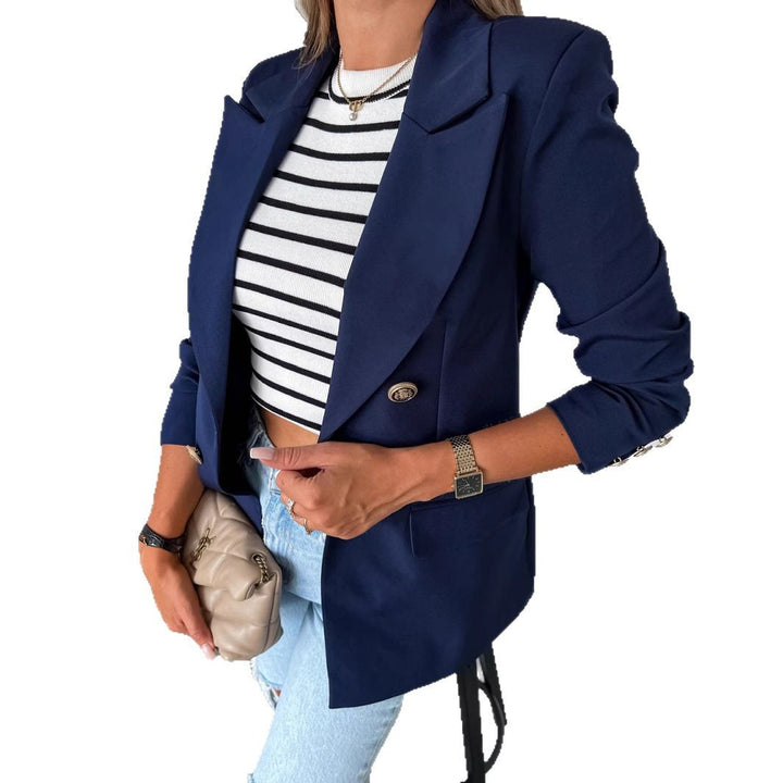 Damen Eleganter Blazer im modernen Schnitt mit doppelter Knopfreihe Drune