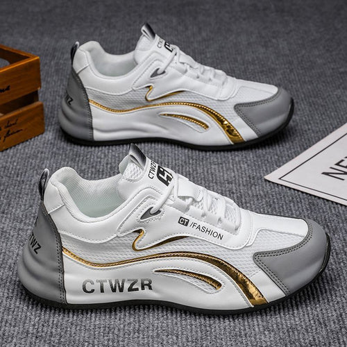Damen Sportliche Sneaker mit atmungsaktiver Mesh-Oberfläche und rutschfester Sohle Drune