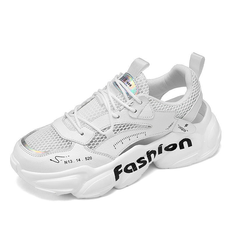 Unisex Voluminöse Chunky-Sneaker mit atmungsaktivem Mesh und profilierter Plateausohle Drune