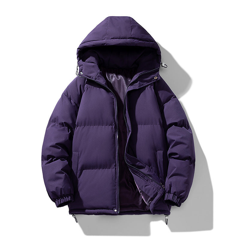 Unisex Gepolsterte Kapuzensteppjacke mit Thermoisolierung und verstellbarem Saum Drune
