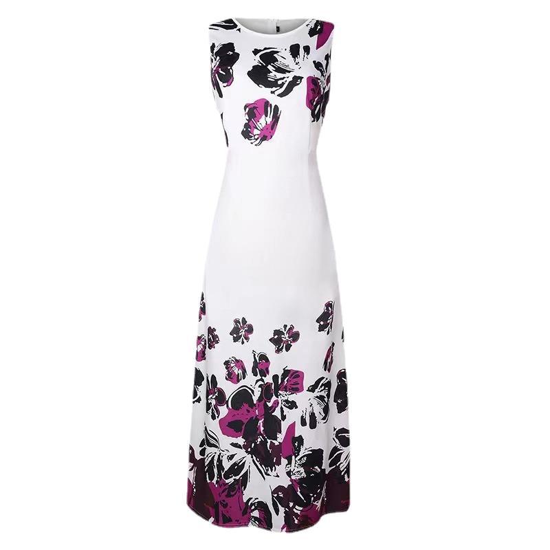 Damen Maxikleid mit floralem Print und praktischen Taschen Drune