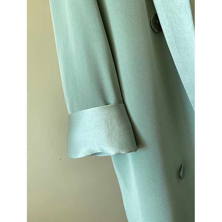 Damen Eleganter Blazer mit schimmerndem Revers Drune