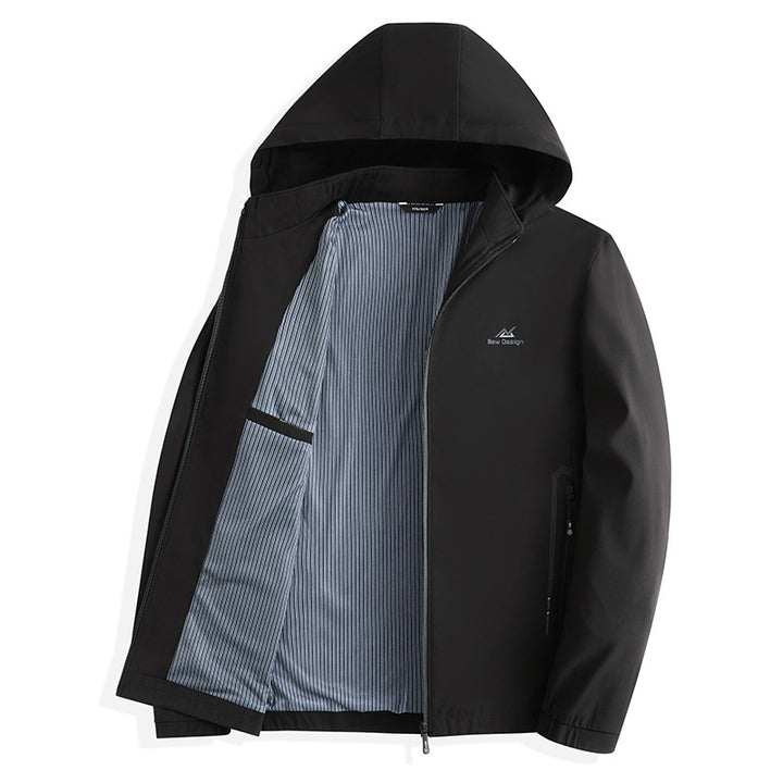 Herren Funktionsjacke mit isolierter Kapuze und atmungsaktiver Innenauskleidung Drune