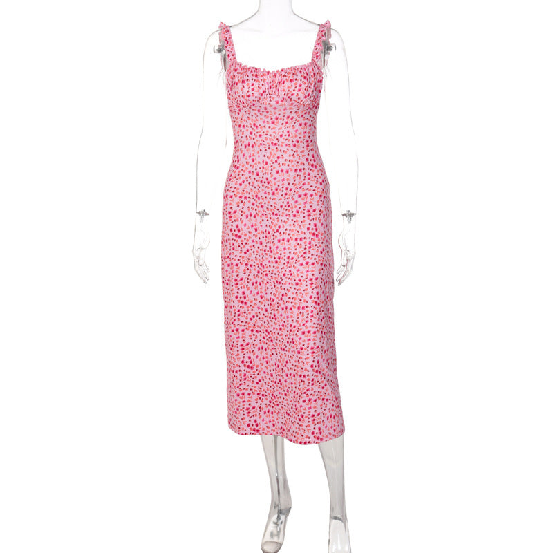 Damen Maxikleid mit verspieltem Muster Drune