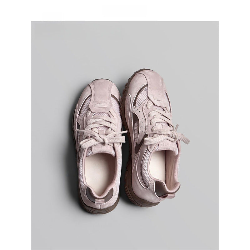 Damen Chunky Retro-Sneaker mit gepolsterter Komfortsohle und profilierter Gummisohle Drune
