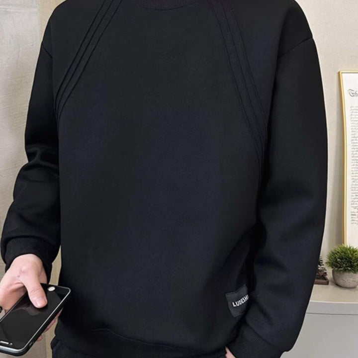 Herren Sweatshirt mit modernem Design und funktionalen Details Drune