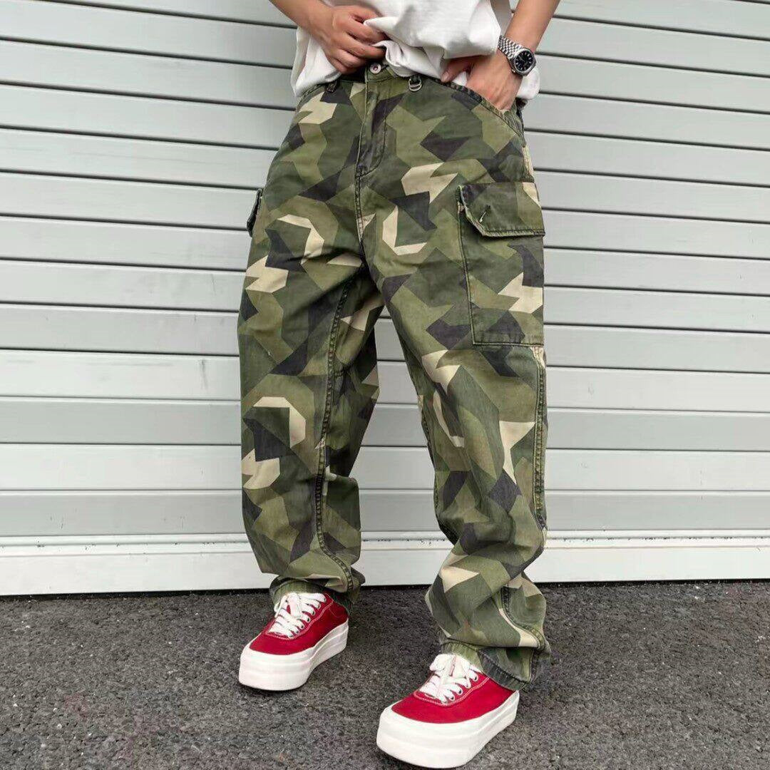 Herren Cargohose mit modernem Camouflage-Muster Drune