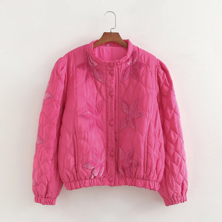 Damen gesteppte Blumenjacke Drune