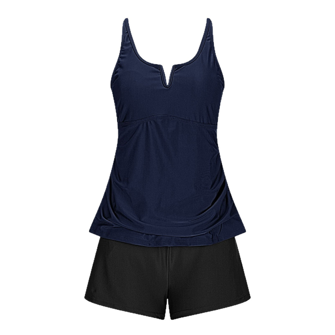 Damen Sportlicher Einteiler mit modischem V-Ausschnitt Drune