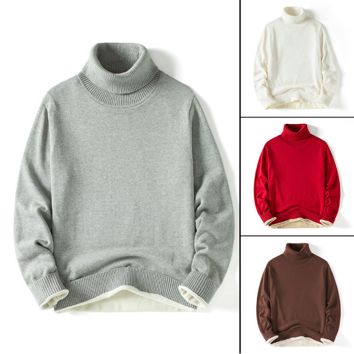 Damen Eleganter Rollkragenpullover Drune