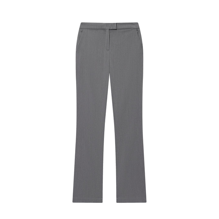 Damen nan taillierte Anzughose mit geradem Bein, verdeckter Naht und seitlichen Eingrifftaschen Drune