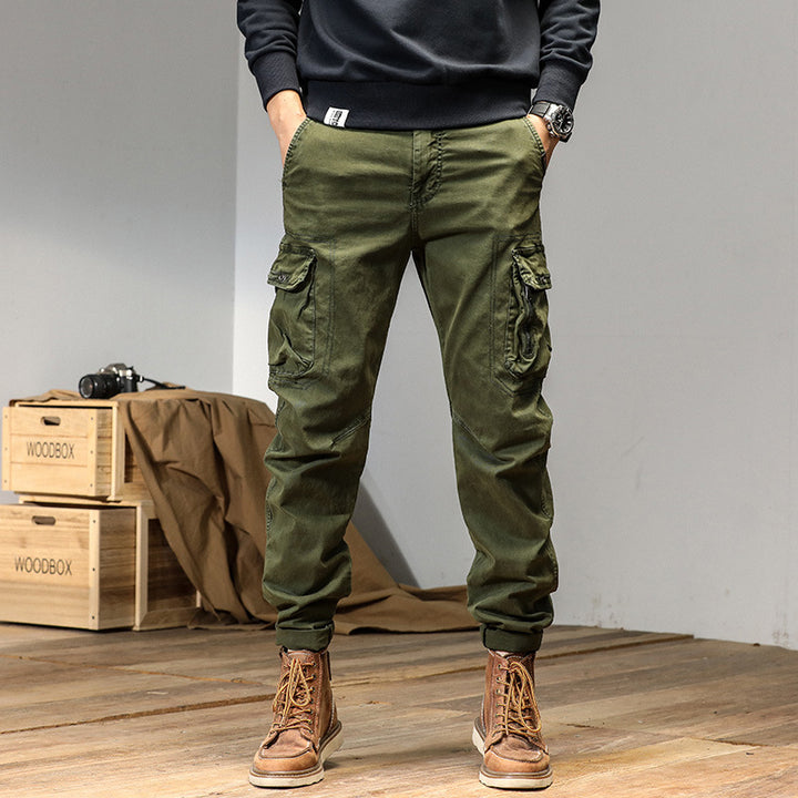 Herren Robuste Utility-Cargohose mit Mehrfachtaschen und verstärkten Kniepartien Drune