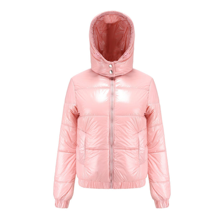 Glänzende Wasserabweisende Thermo Komfort Winterjacke Damen | Drune