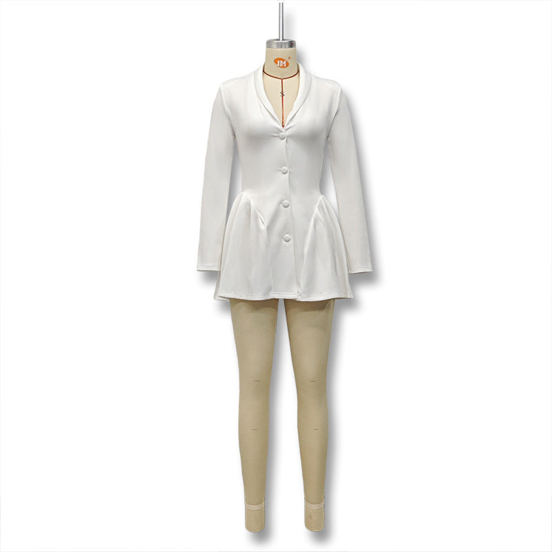 Damen Blazer-Kleid mit taillierter Silhouette und schwingendem Rock Drune