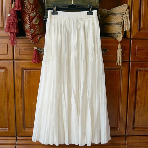 Damen Eleganter und fließender Maxirock Drune