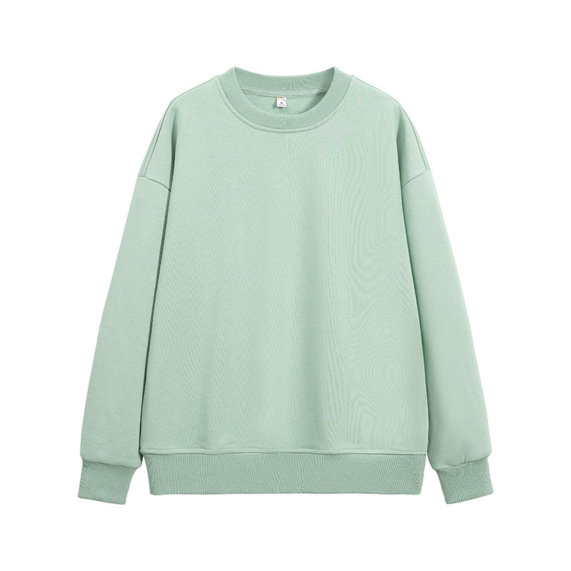 Unisex Oversize Rundhals-Sweatshirt aus schwerer Baumwollmischung mit geripptem Saum und Raglanärmeln Drune