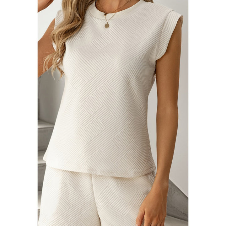 Damen Kurzarm-Overall mit Rüschendetails und Bindegürtel Drune