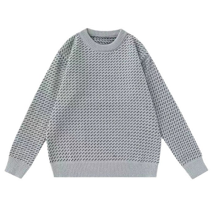 Damen Modischer Grobstrickpullover mit kreativem Muster Drune